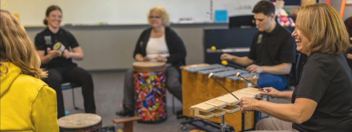 People playing instruments